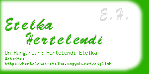 etelka hertelendi business card